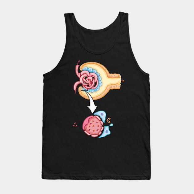 Bowman's capsule Nephron Kidney Glomerulus Tank Top by labstud